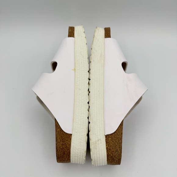 Birkenstock Papillio Platform Arizona Sandals Size 38 White - Picture 15 of 16